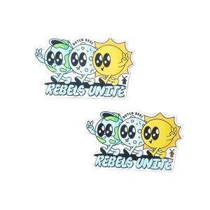 Dutch Bros April Exclusive Stickers Earth Moon Sun Solar Eclipse